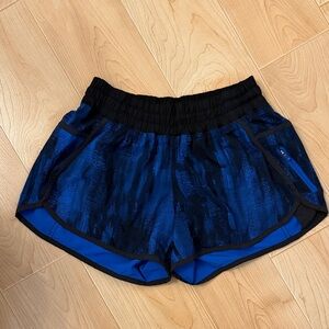 lululemon athletica Black and Blue Athletic Shorts